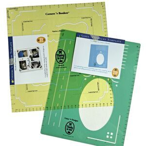 Set of 2 Creative Memories Templates Lines N Designs & Corners N Borders NEW